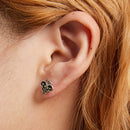 S925 Sterling Silver Oxidized Earrings with Enamel - Perfect for Any Occasion