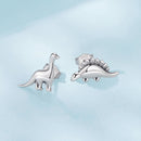 925 Sterling Silver Earrings with Oxidized Finish, 1.1*1cm & 1.2*0.6cm for Women
