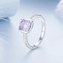 925 Sterling Silver Ring with Pavé Setting CZ, Size 6.0