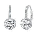 925 Sterling Silver Moissanite 6.5 Carat Earrings for Women