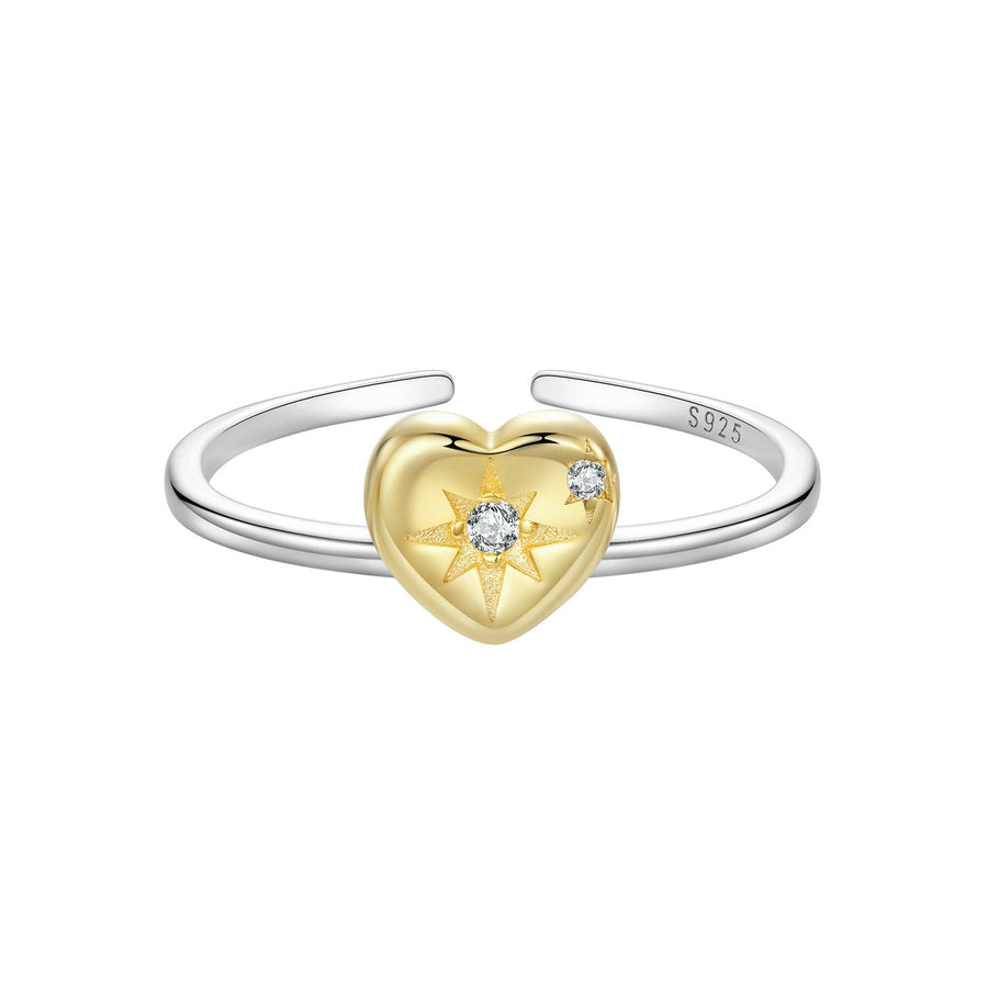 925 Sterling Silver Plated White Gold Pavé Setting CZ Ring for Women