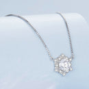 925 Sterling Silver Necklace with Pavé Setting CZ - Length 400+50mm - Women
