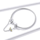 925 Sterling Silver Adjustable Length 17cm Bracelet for Women
