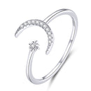925 Sterling Silver Ring with Pavé Setting CZ