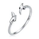 S925 Oxidized Silver 0.15cm Ring