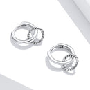 925 Sterling Silver & Oxidized Silver Earrings for Women