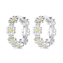 925 Sterling Silver Plated White Gold Earrings for Women