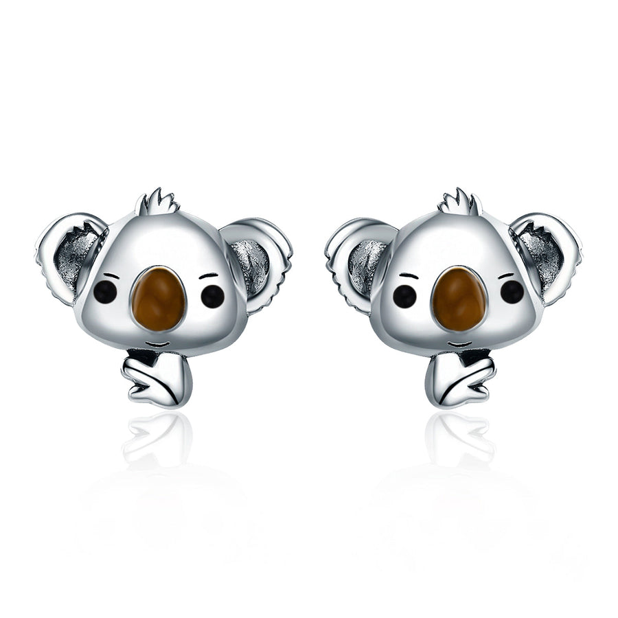 925 Sterling Silver Earrings 1.1*1.2cm for Women