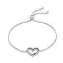 925 Sterling Silver Bracelet with Pavé Setting CZ