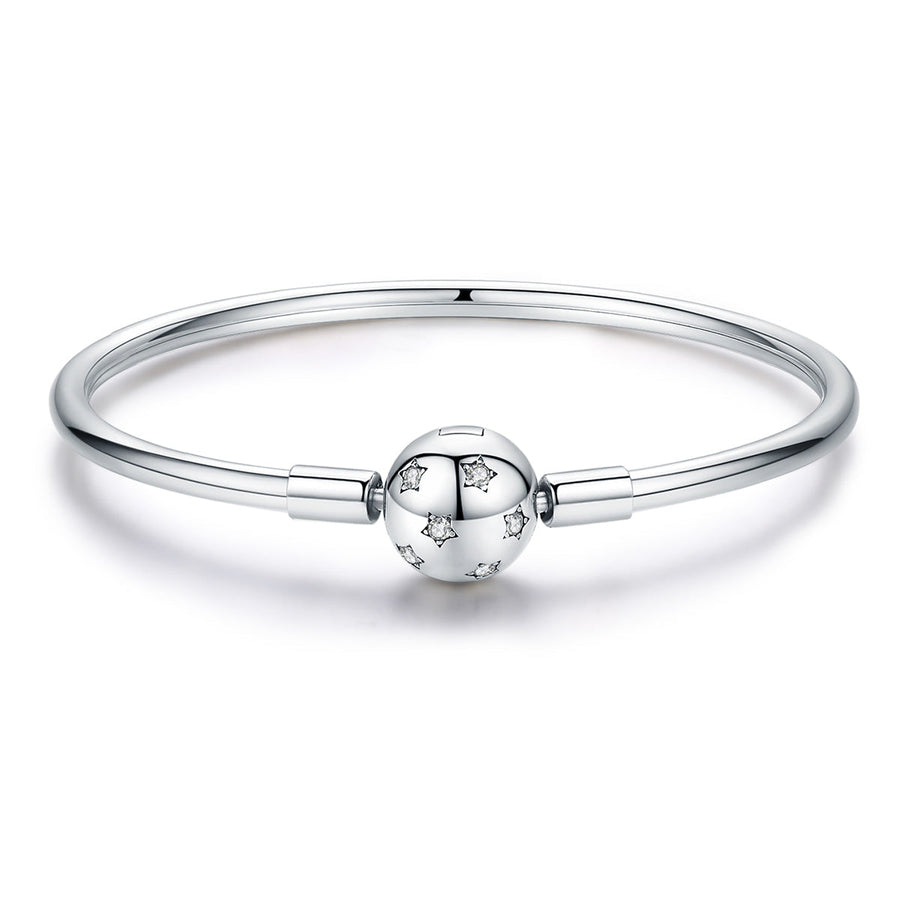 925 Sterling Silver Adjustable Bracelet Style Nan Size 17cm for Men