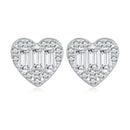 925 Sterling Silver Earrings with Pavé Set CZ
