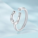 925 Sterling Silver & White Gold Plated Pavé CZ Ring