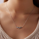 925 Sterling Silver Plated 40+5cm White Gold Necklace for Women