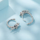 925 Sterling Silver Pave Setting CZ Oxidized Earrings for Women
