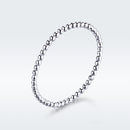 925 Sterling Silver+Plated Platinum Ring Size 6 for Women
