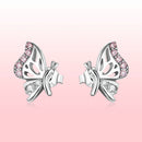 925 Sterling Silver Earrings with CZ in Pavé Setting
