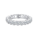 925 Sterling Silver Moissanite 0.1ct Ring Size 6 for Women