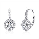 925 Sterling Silver Earrings with Pavé Set CZ for Women