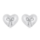925 Sterling Silver Earrings with Quality Shell Pearl, Size 1*1.2cm for Women
