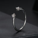 925 Sterling Silver Moissanite Ring Size E for Women