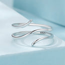 925 Sterling Silver Oxidized Silver Adjustable Ring for Men