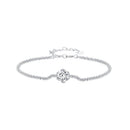 925 Sterling Silver 1 Carat Moissanite Bracelet for Women