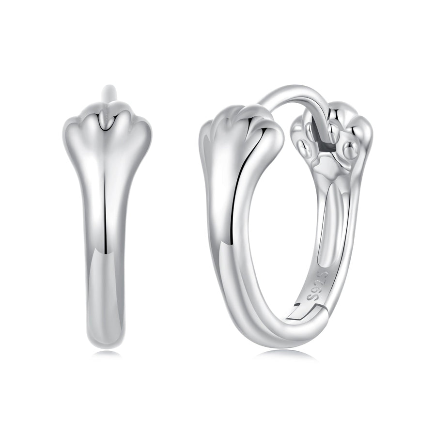 925 Sterling Silver Plated White Gold Earrings for Women