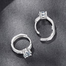 925 Sterling Silver Moissanite 0.50 Carat Earrings for Women