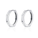 925 Sterling Silver Earrings 1.6*1.5 Size for Unisex
