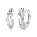925 Sterling Silver White Gold Plated Earrings for Women