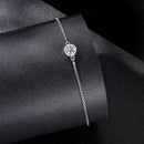 925 Sterling Silver 0.50 Carat Moissanite Bracelet for Women