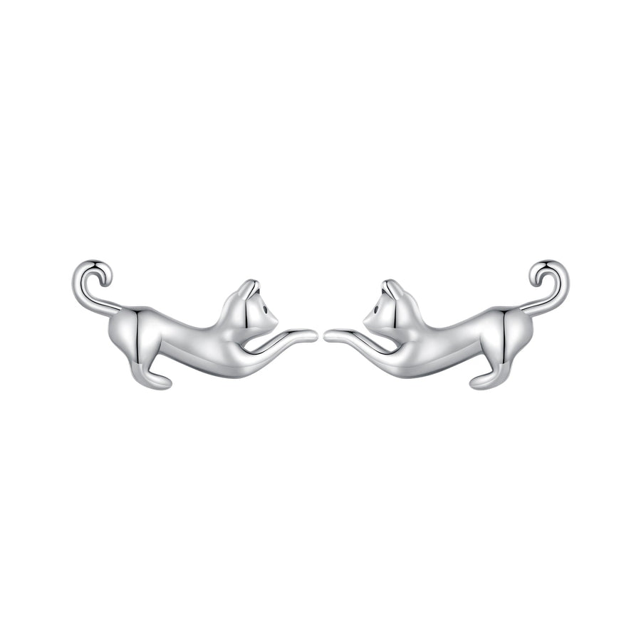 925 Sterling Silver Oxidized Earrings - 7*11mm for Women