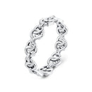 925 Sterling Silver Oxidized Ring - Size 6 for Women