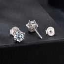 925 Sterling Silver 0.65 Carat Moissanite Earrings for Women