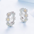 925 Sterling Silver Plated White Gold Earrings for Women
