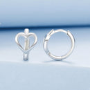 925 Sterling Silver Plated White Gold Earrings for Women