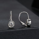 925 Sterling Silver 0.50 Carat Moissanite Earrings for Women