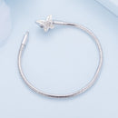 925 Sterling Silver Moonstone Bracelet 17.0 cm Pavé Setting for Women