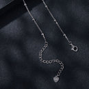 925 Sterling Silver 3mm Moissanite Necklace for Women