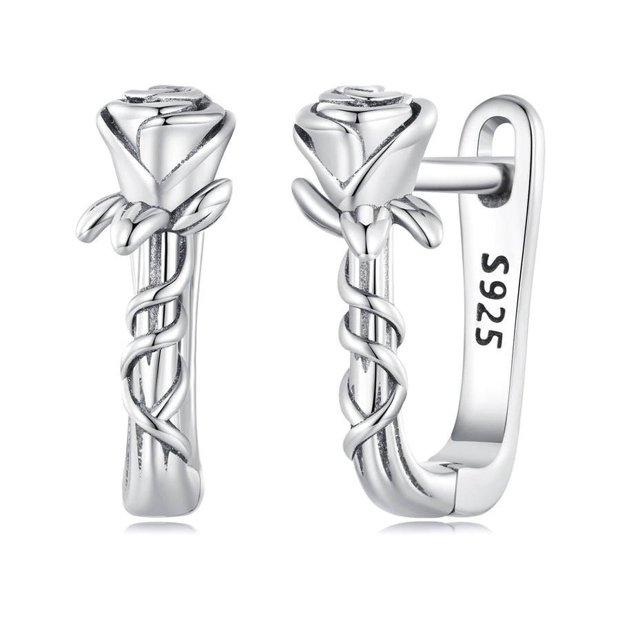 925 Sterling Silver Earrings with Oxidized Finish for Women