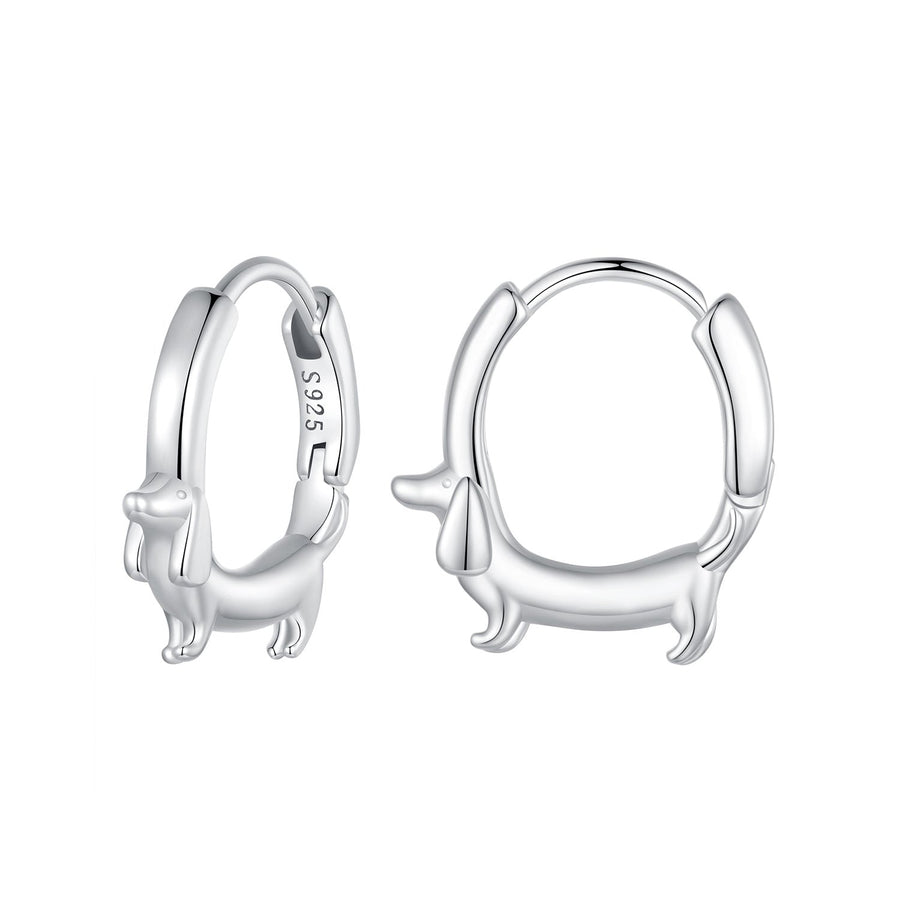 925 Sterling Silver Earrings 14*3mm with 11mm Inner Diameter for Women