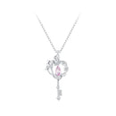925 Sterling Silver Necklace with CZ in Pavé Setting, 400+50mm Length for Women