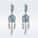 925 Sterling Silver Oxidized Silver Pavé CZ Earrings for Women, Size: 4*1 cm