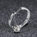 S925 Sterling Silver Ring Width 0.2CM Bead 0.6CM for Women