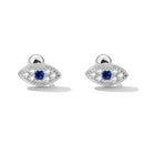 925 Sterling Silver & Pavé Setting CZ Earrings