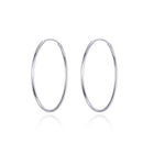 925 Sterling Silver Plated Platinum Earrings 3cm for Women