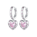 925 Sterling Silver Pavé Setting CZ Earrings for Women
