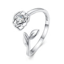 S925 Sterling Silver Pavé Setting CZ Ring for Women