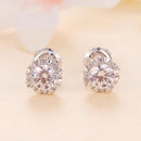 925 Sterling Silver Moissanite 0.50 Carat Earrings for Women
