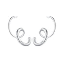 925 Sterling Silver CZ Pavé Earrings for Women